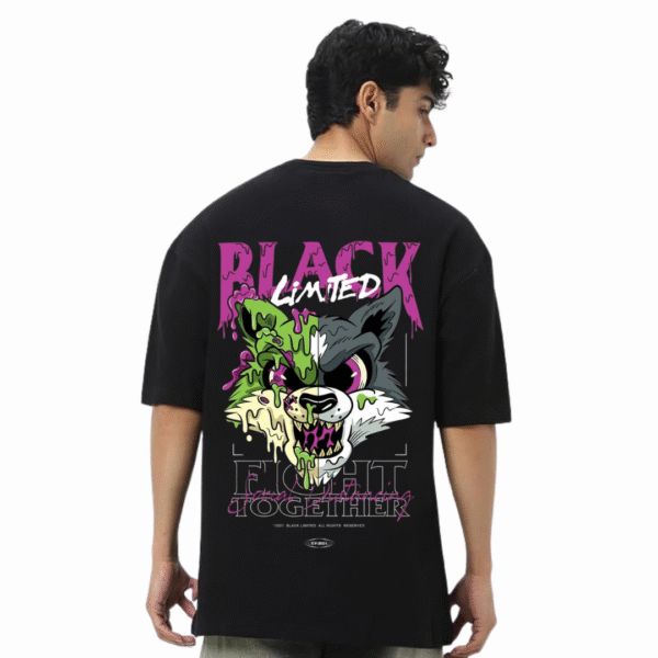Black limited Oversized–Anime Streetwear - Image 3