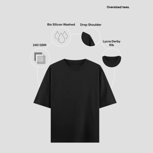Black Oversized T-Shirt.