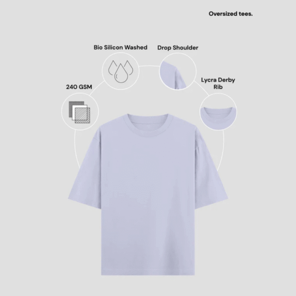 Lavender Oversized T-Shirt.